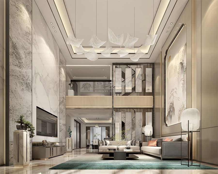 顶复新中式奢宅(图2)