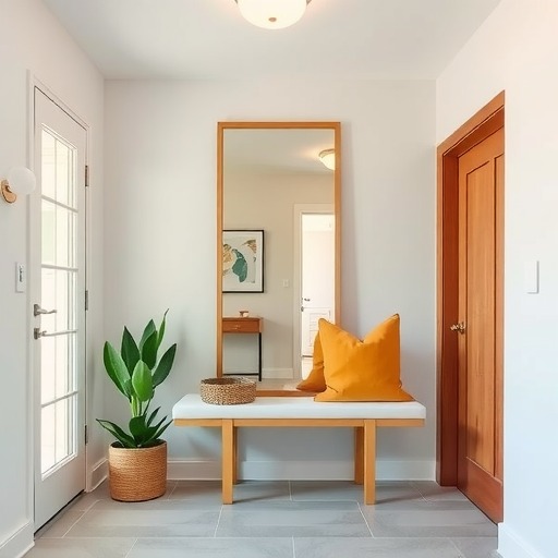 玄关的小空间换个设计思路 也能起到情绪转换与出入整装的作用(图2)